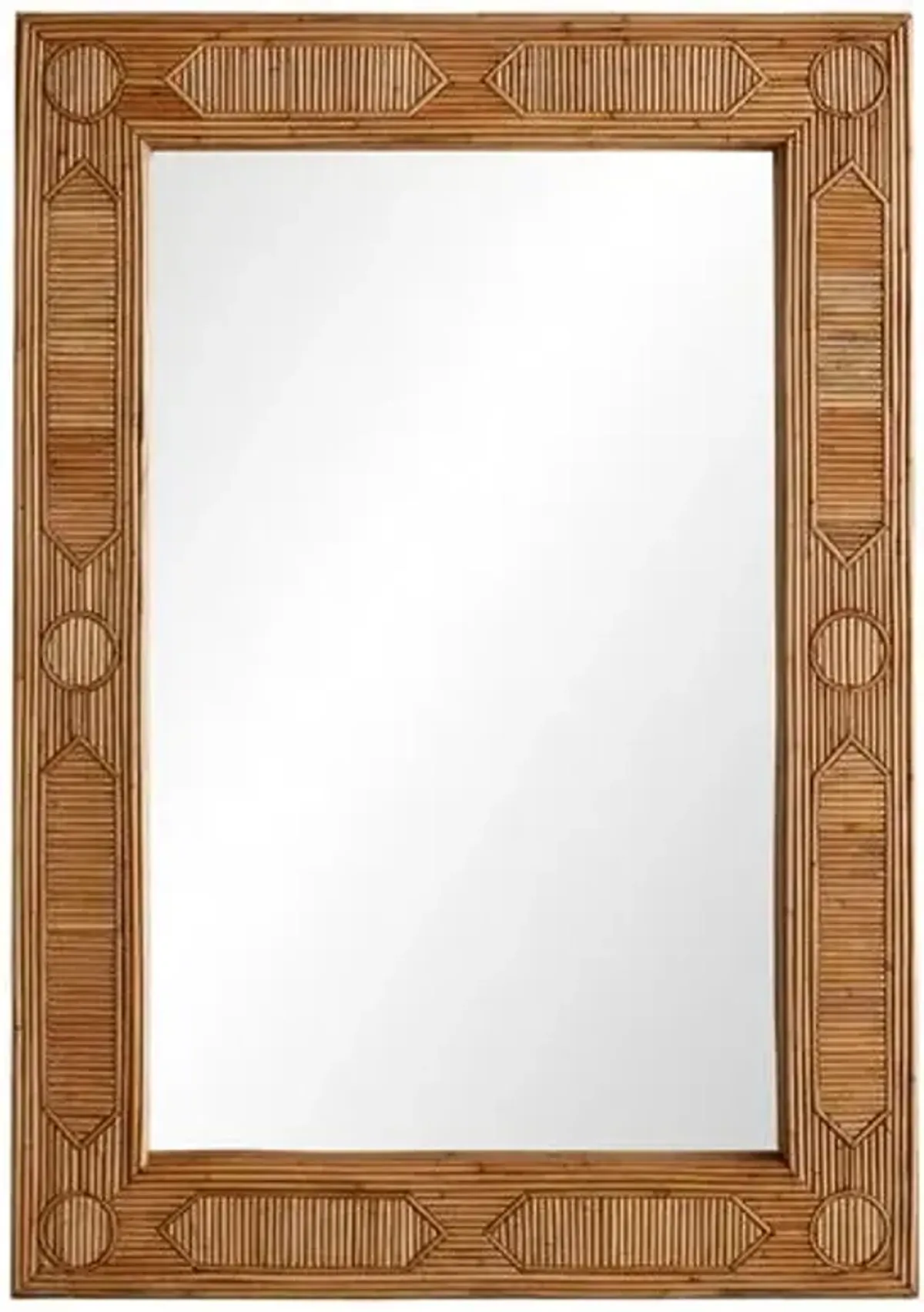 Madeline Rattan Wall Mirror - Natural