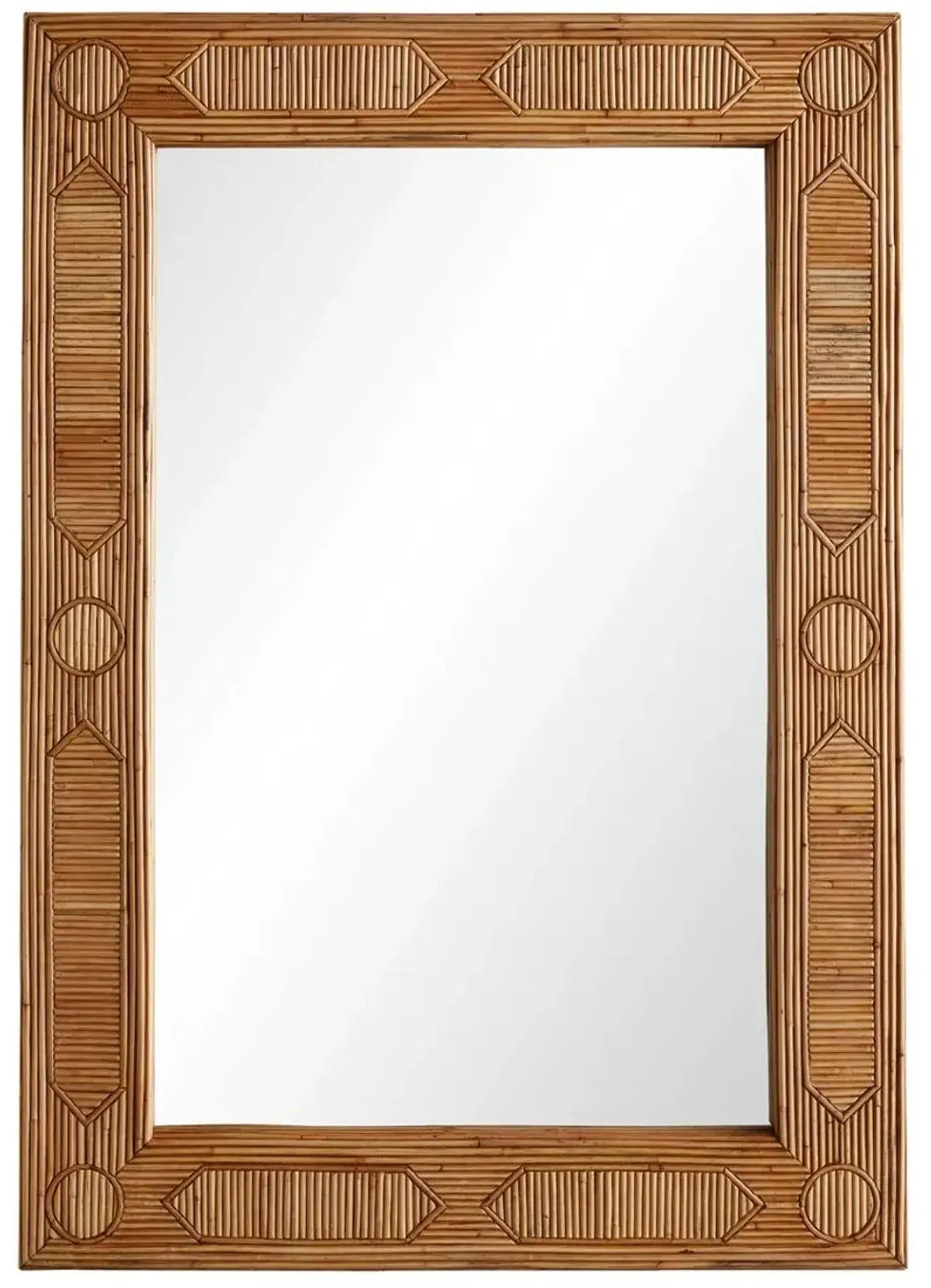 Madeline Rattan Wall Mirror, Natural