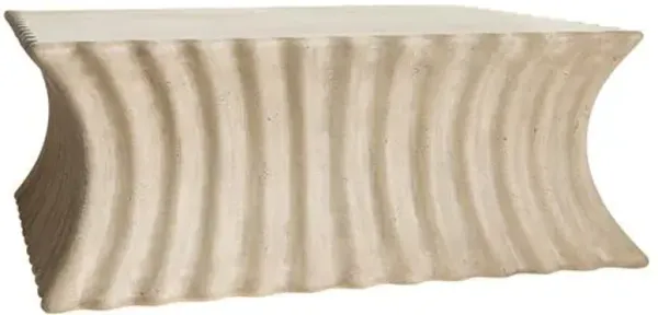 Wave Concrete Cocktail Table - Gray