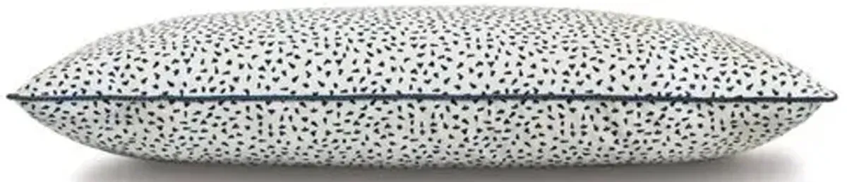 Claire Speckled Sham - White/Indigo