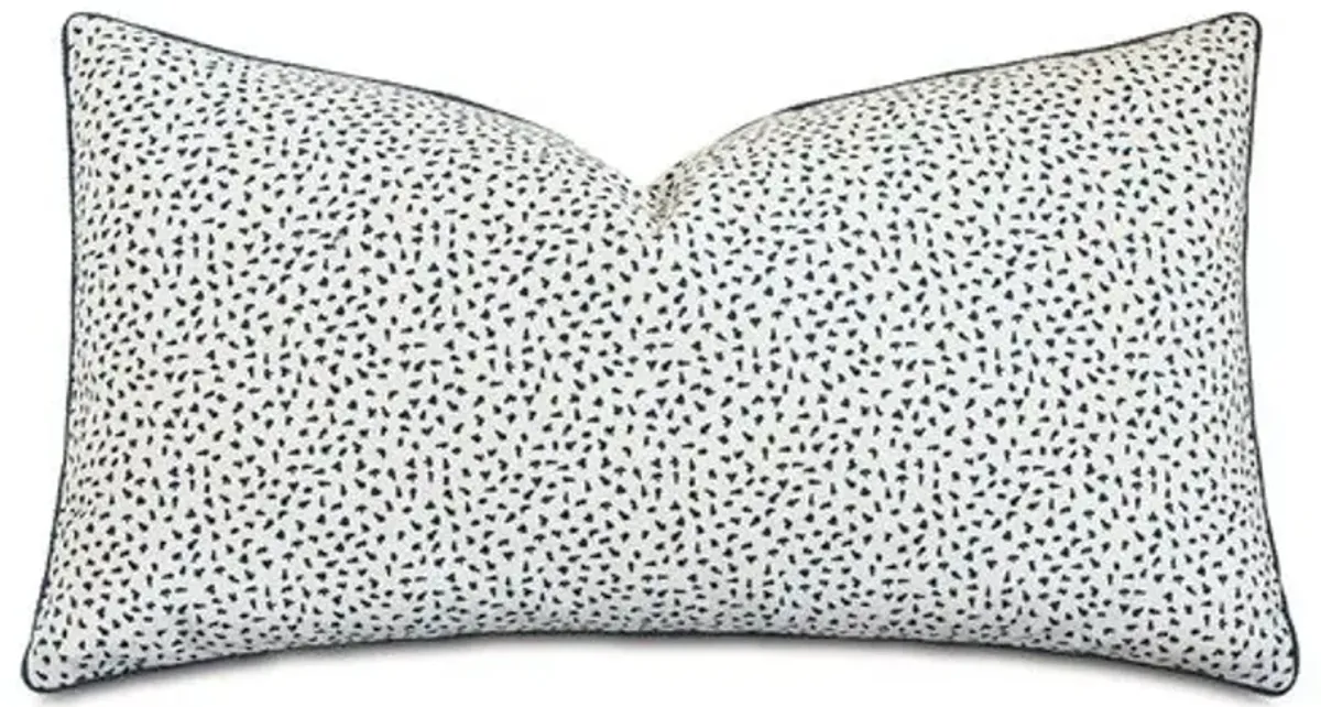 Claire Speckled Sham - White/Indigo