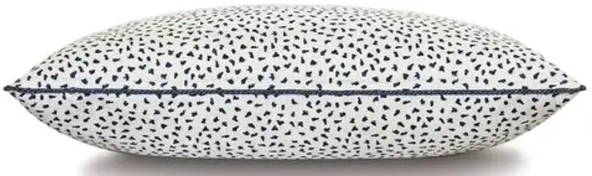 Claire Speckled Sham - White/Indigo