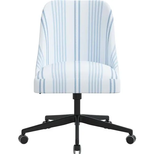 Celeste Elsa Stripe Desk Chair - Blue