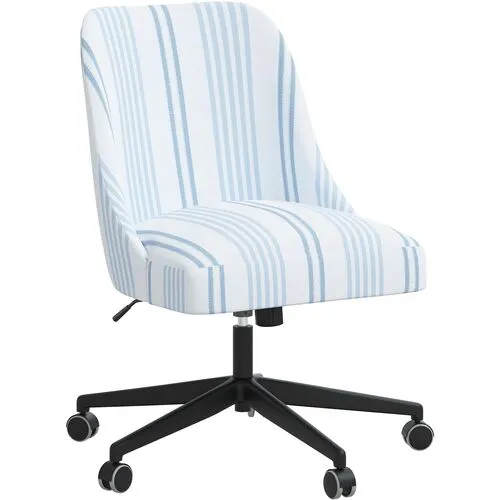 Celeste Elsa Stripe Desk Chair - Blue