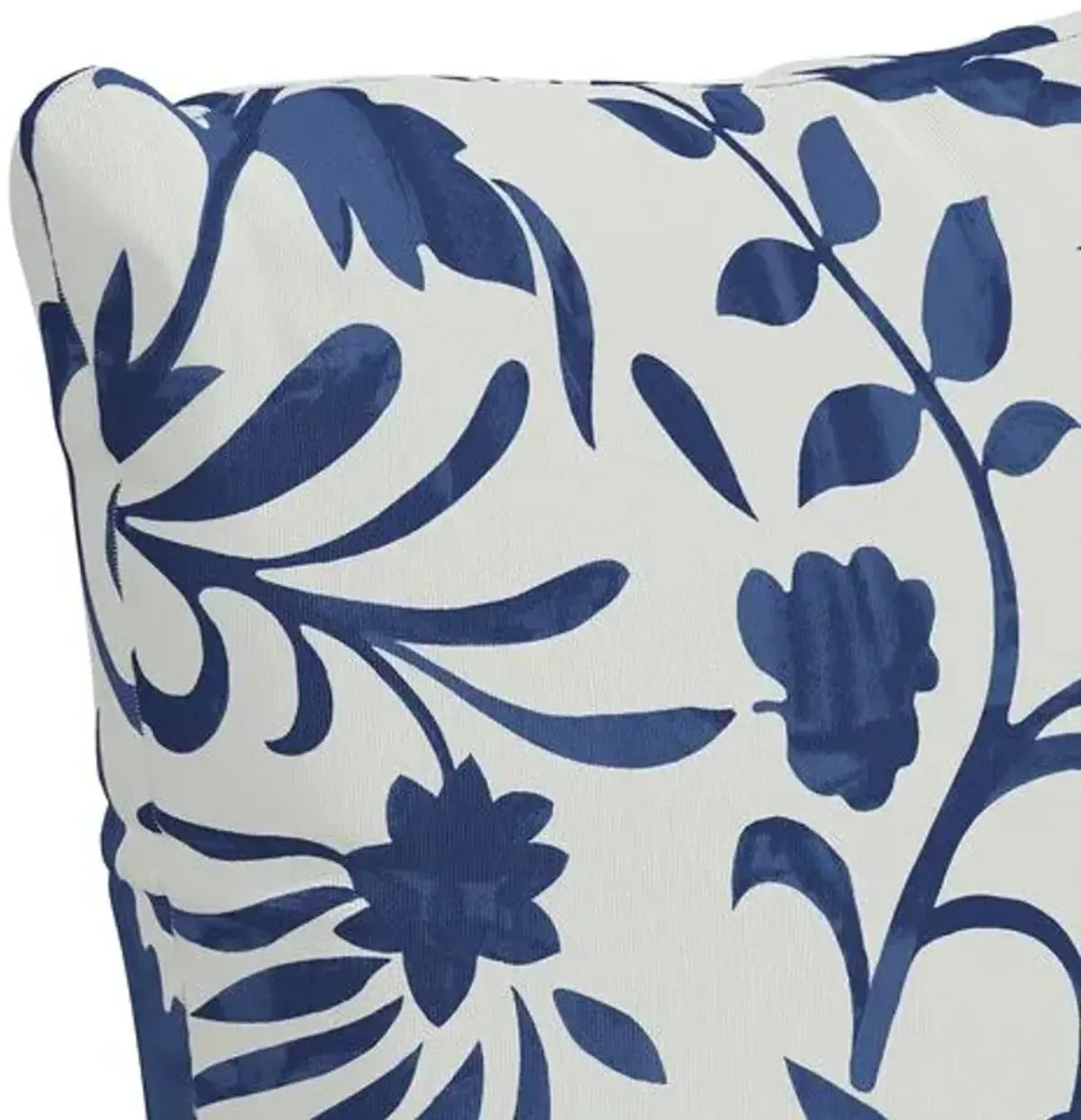 Vine Floral Pillow - Handcrafted