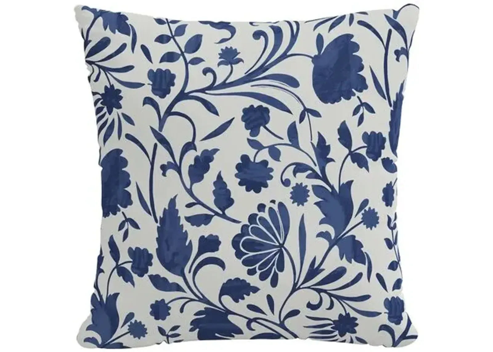 Vine Floral Pillow - Handcrafted