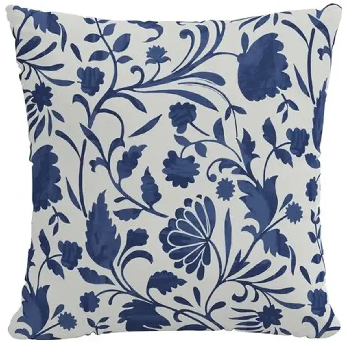 Vine Floral Pillow - Handcrafted