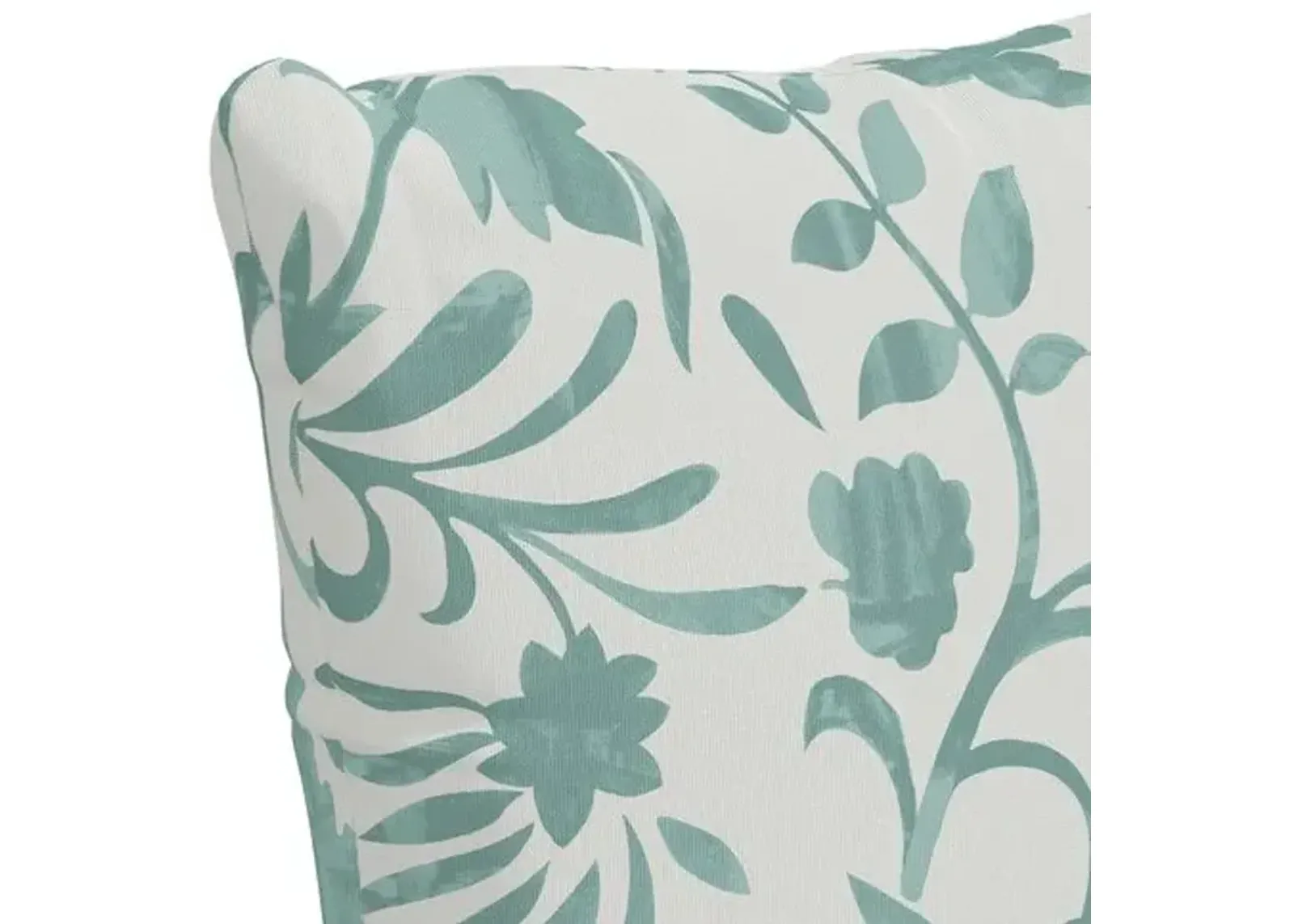 Vine Floral Pillow - Handcrafted