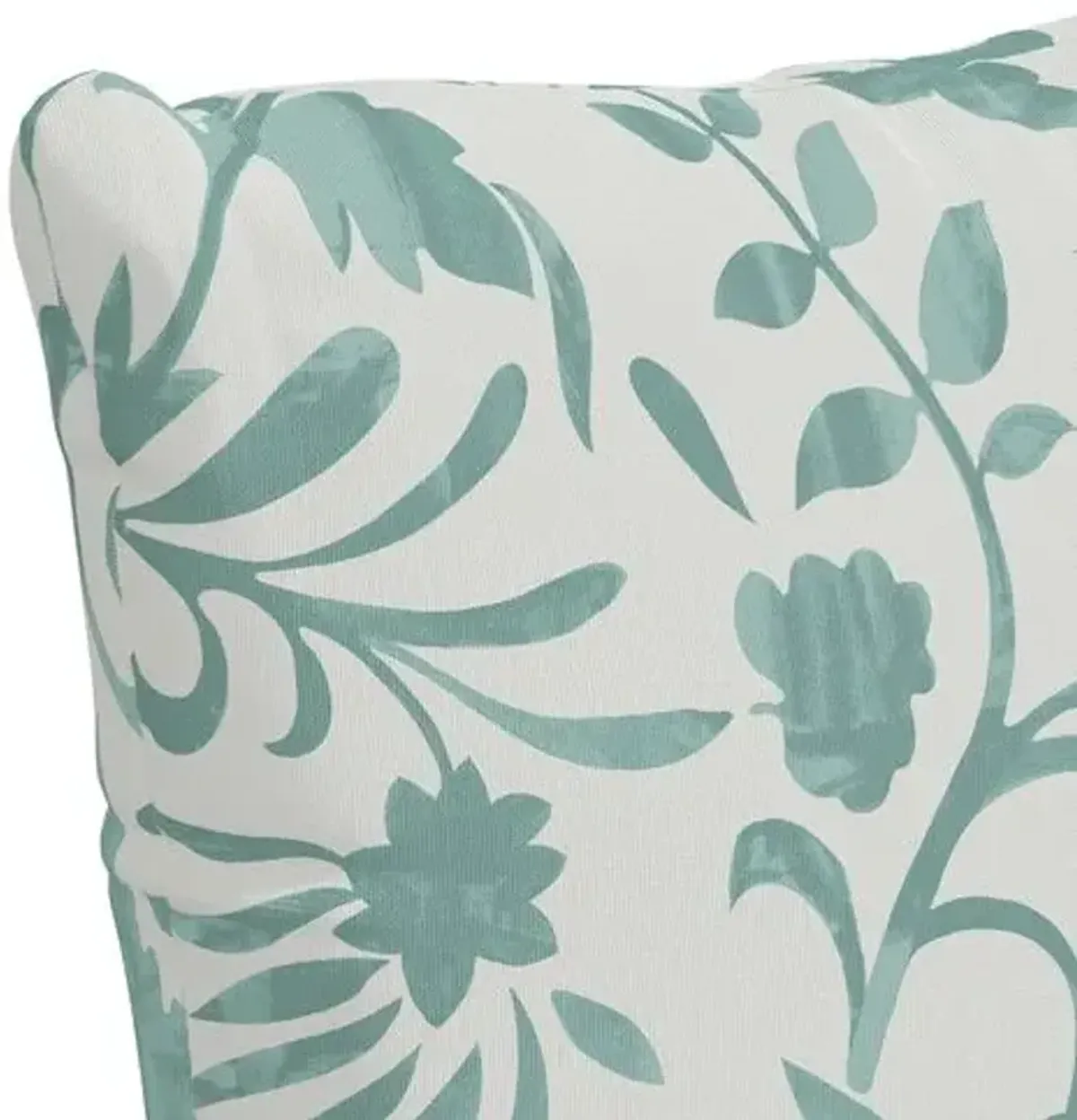 Vine Floral Pillow - Handcrafted