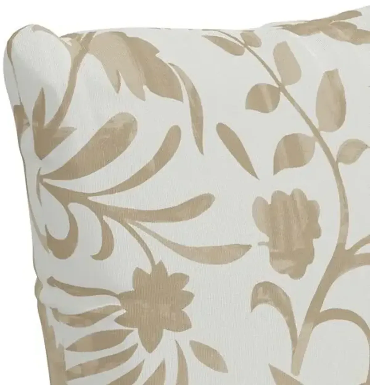 Vine Floral Pillow - Handcrafted