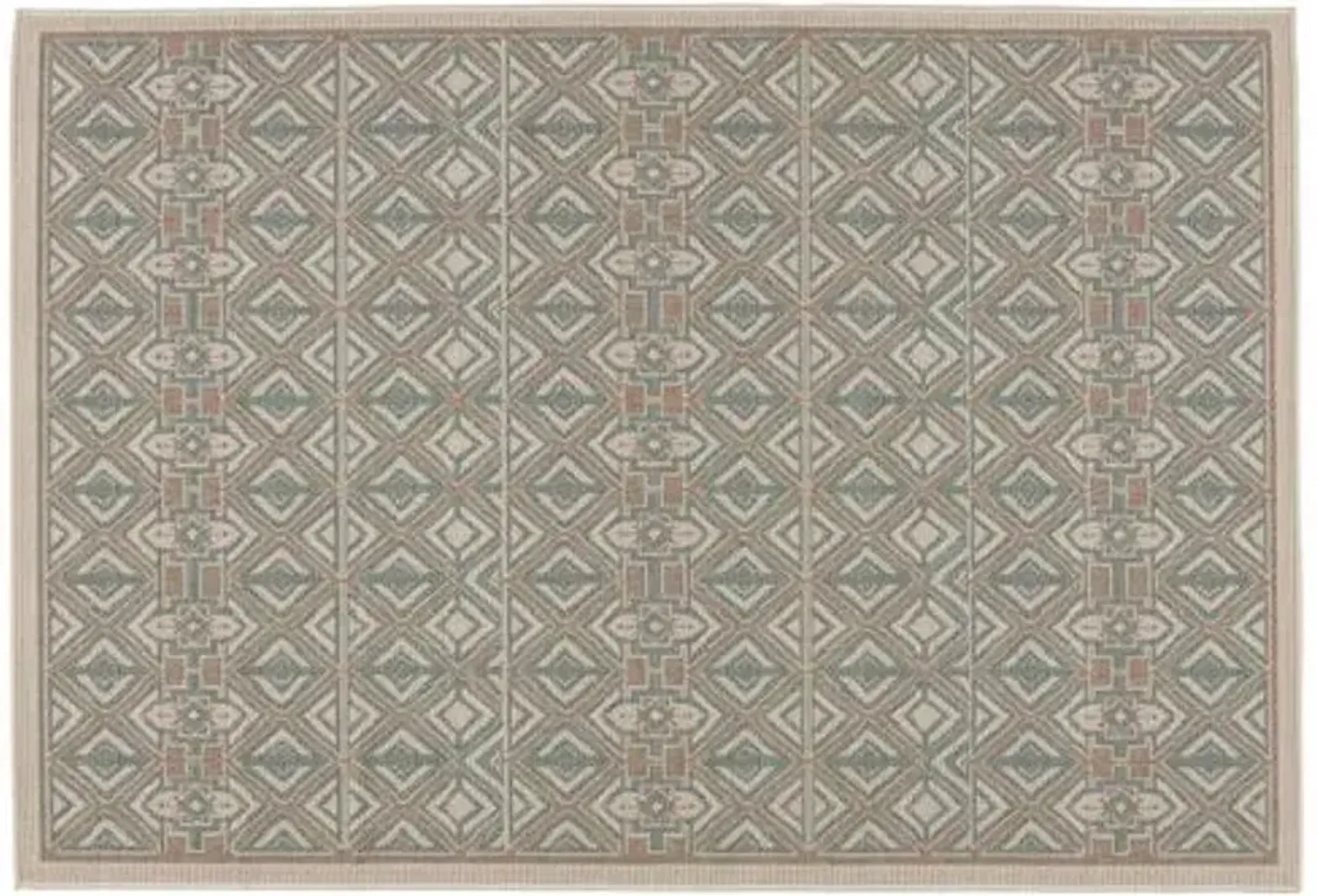 Nikhil Indoor/Outdoor Rug - Sea Green/Beige - Green