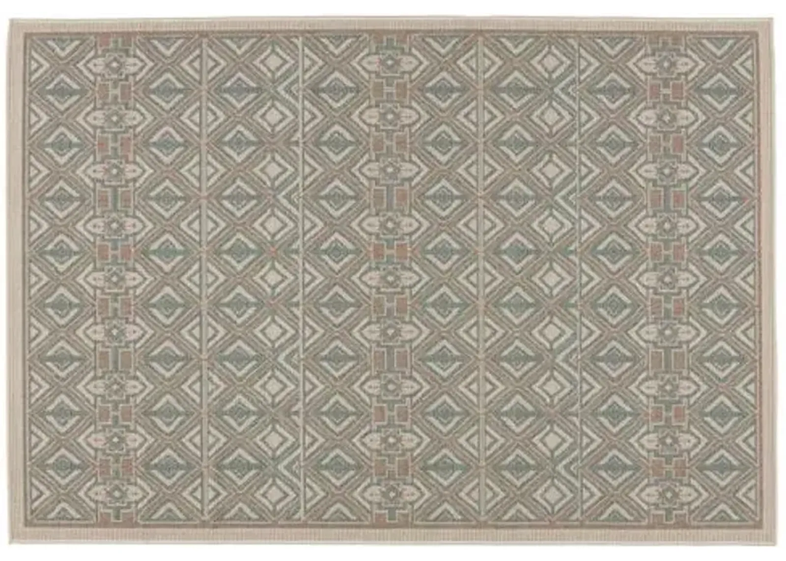 Nikhil Indoor/Outdoor Rug - Sea Green/Beige - Green