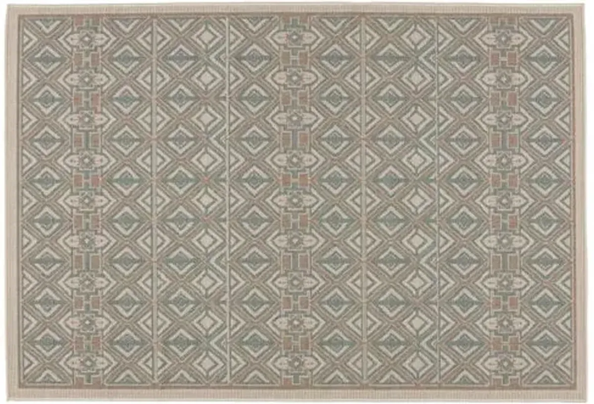 Nikhil Indoor/Outdoor Rug - Sea Green/Beige - Green