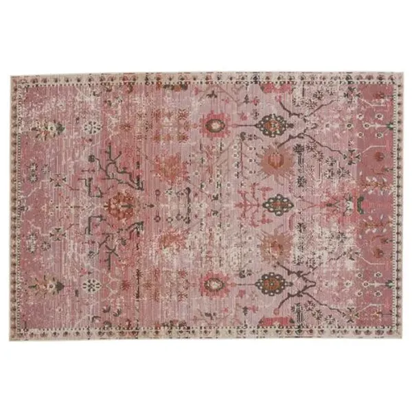 Lahar Indoor/Outdoor Rug - Pink - Pink