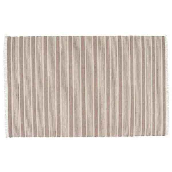 Faiza Handwoven Rug - Taupe/Cream - Beige - Beige