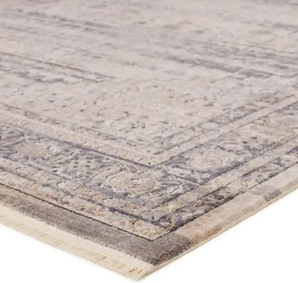 Atul Rug - Tan/Blue - Beige - Beige