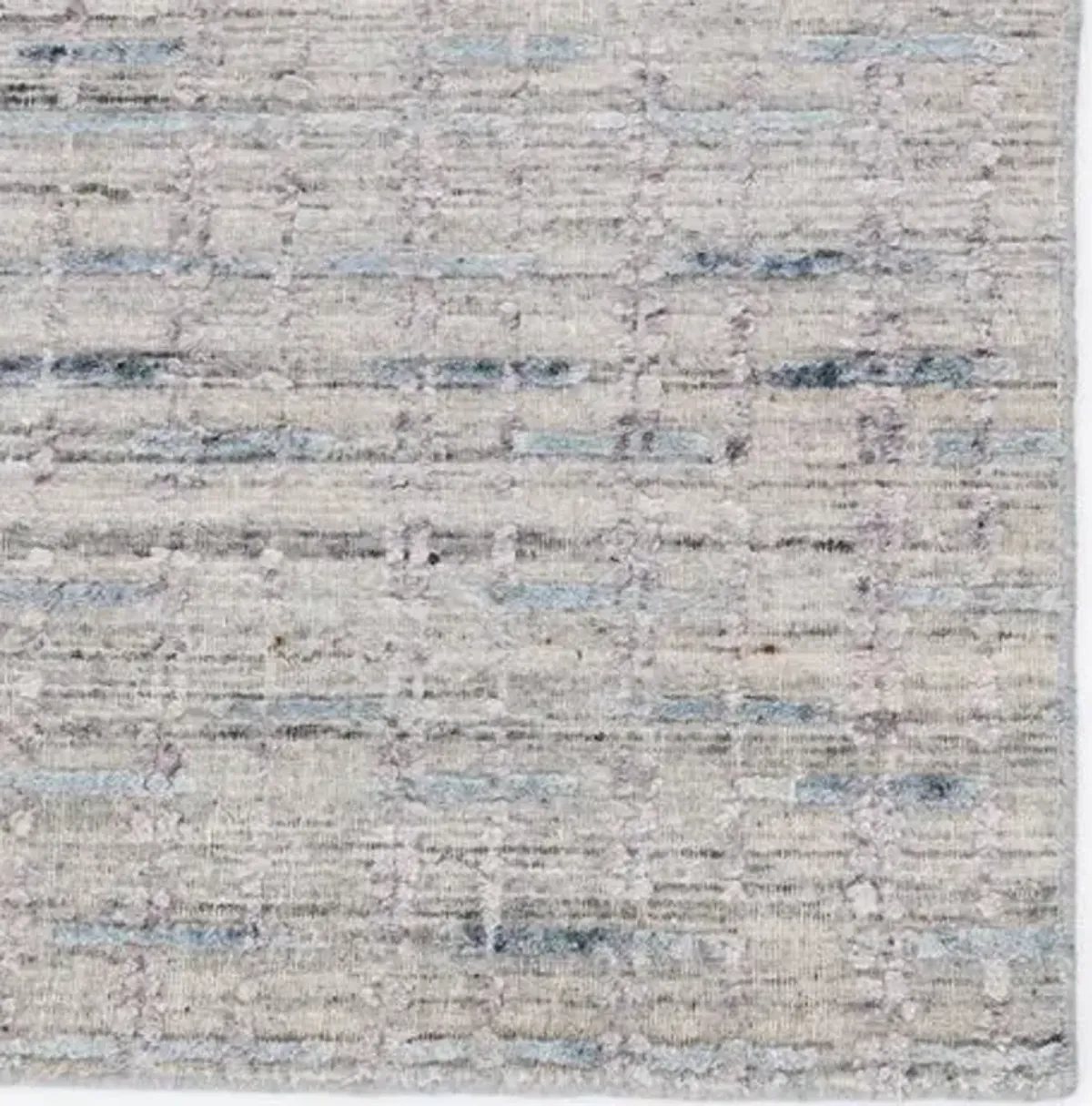 Johar Hand-Knotted Rug - Light Gray/Blue - Gray