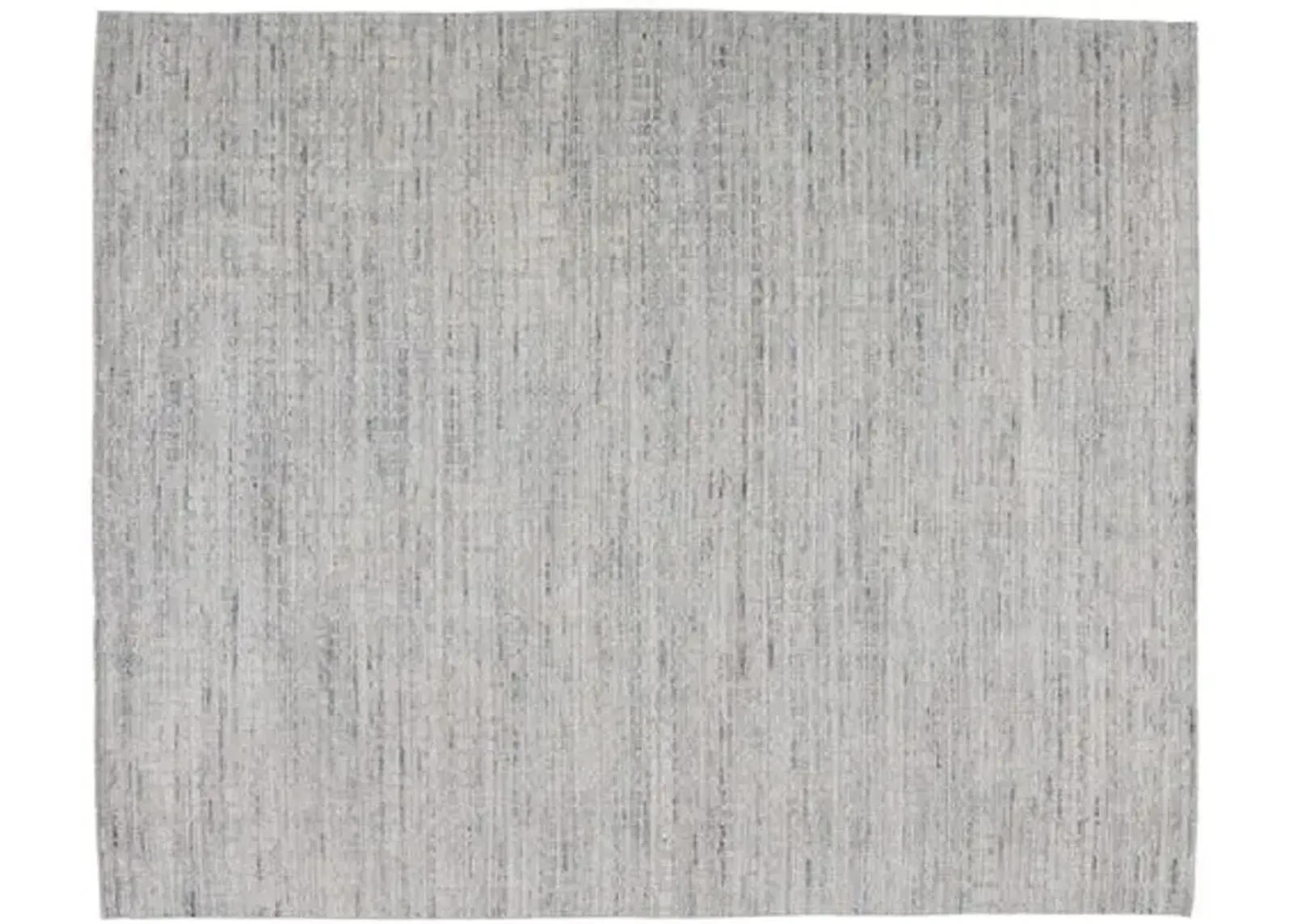 Johar Hand-Knotted Rug - Light Gray/Blue - Gray