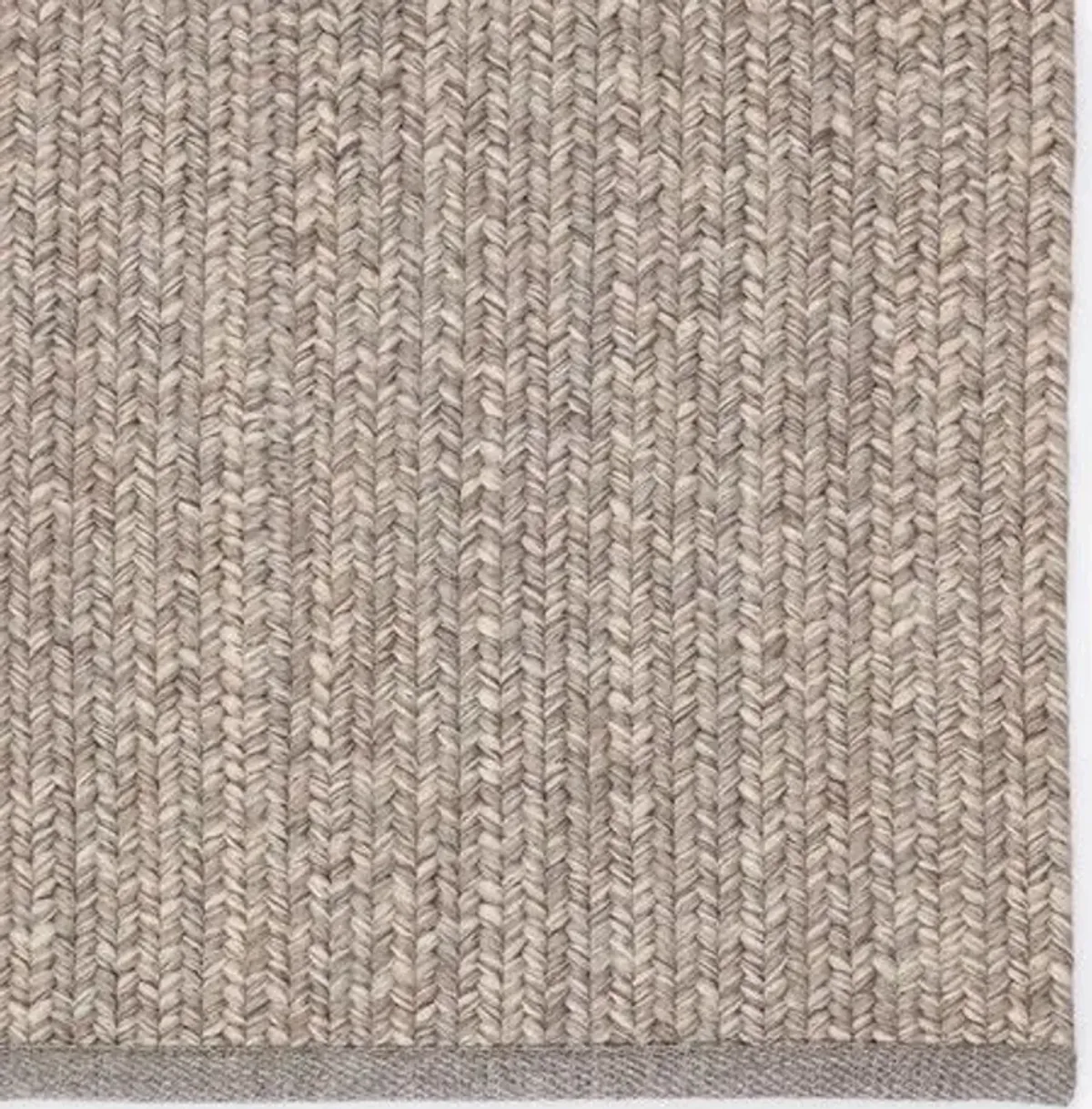 Mahesh Handwoven Rug - Taupe/Cream - Gray - Gray