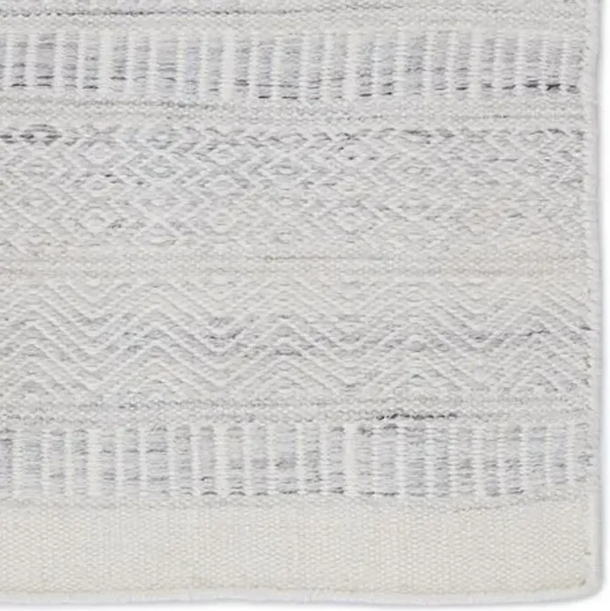 Pradeep Handwoven Rug - Light Gray/Ivory - Ivory