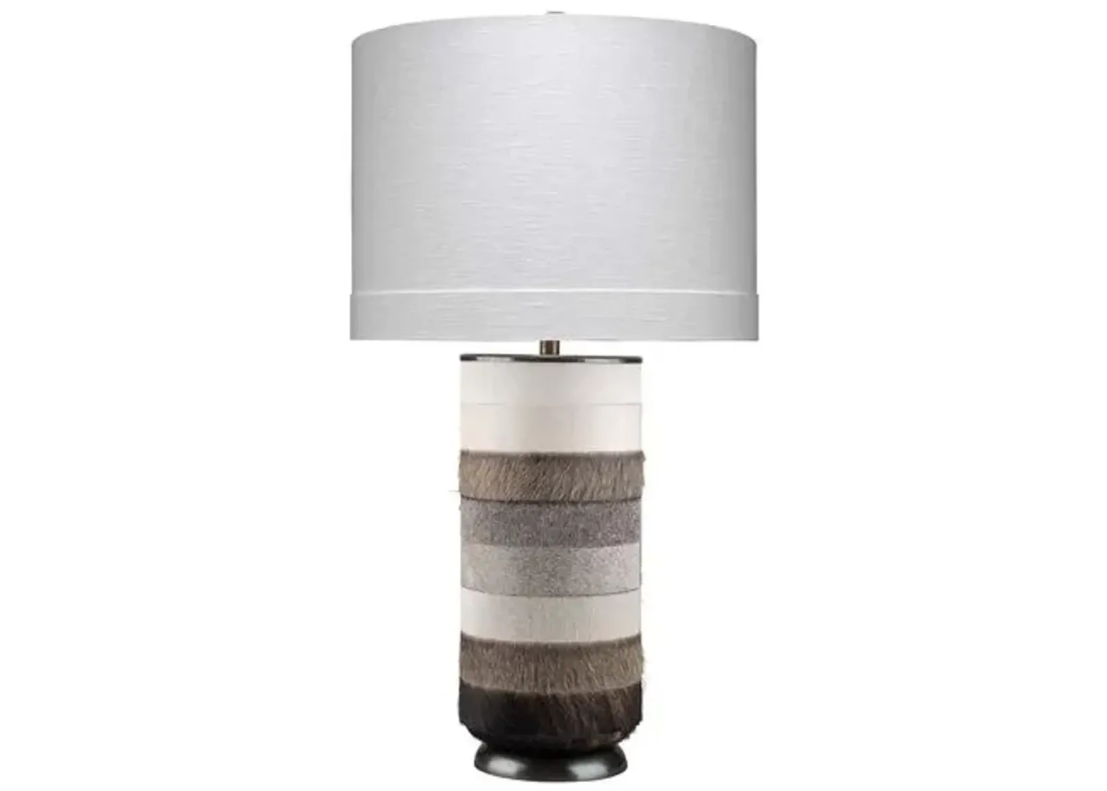 Winslow Table Lamp - White/Gray/Bronze - Jamie Young Co.