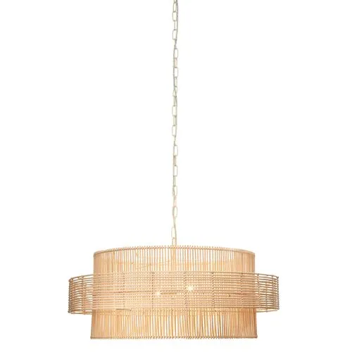 Concentric Pendant - Natural Rattan - Jamie Young Co. - Beige