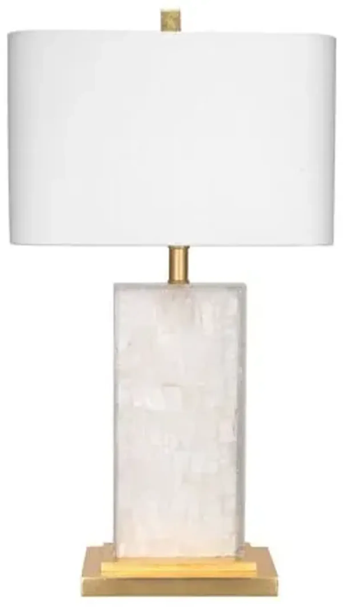 Caesar Table Lamp - White/Gold Leaf - Jamie Young Co.