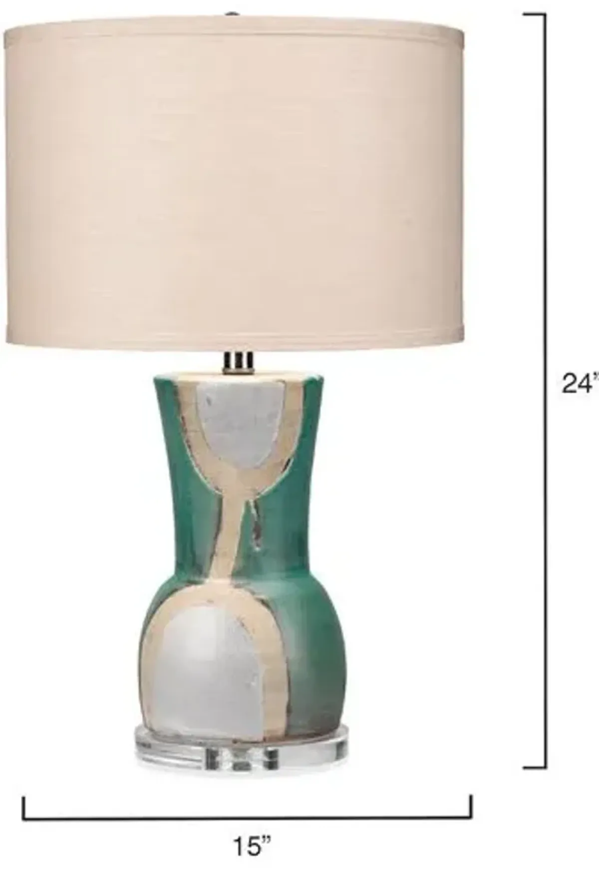 Estel Table Lamp - Aqua - Jamie Young Co.