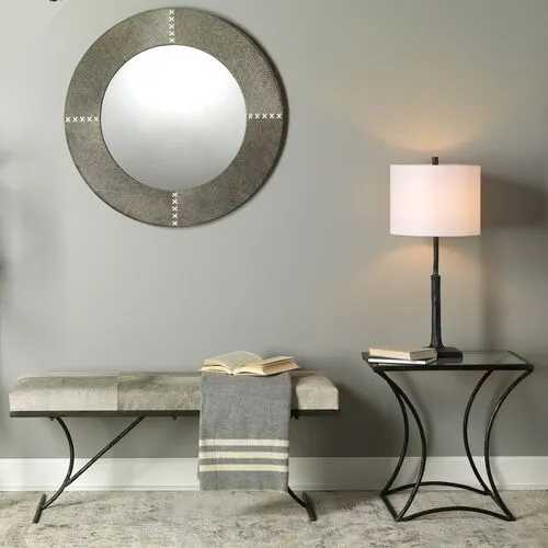 Humble Table Lamp - Textured Charcoal Plaster - Jamie Young Co.