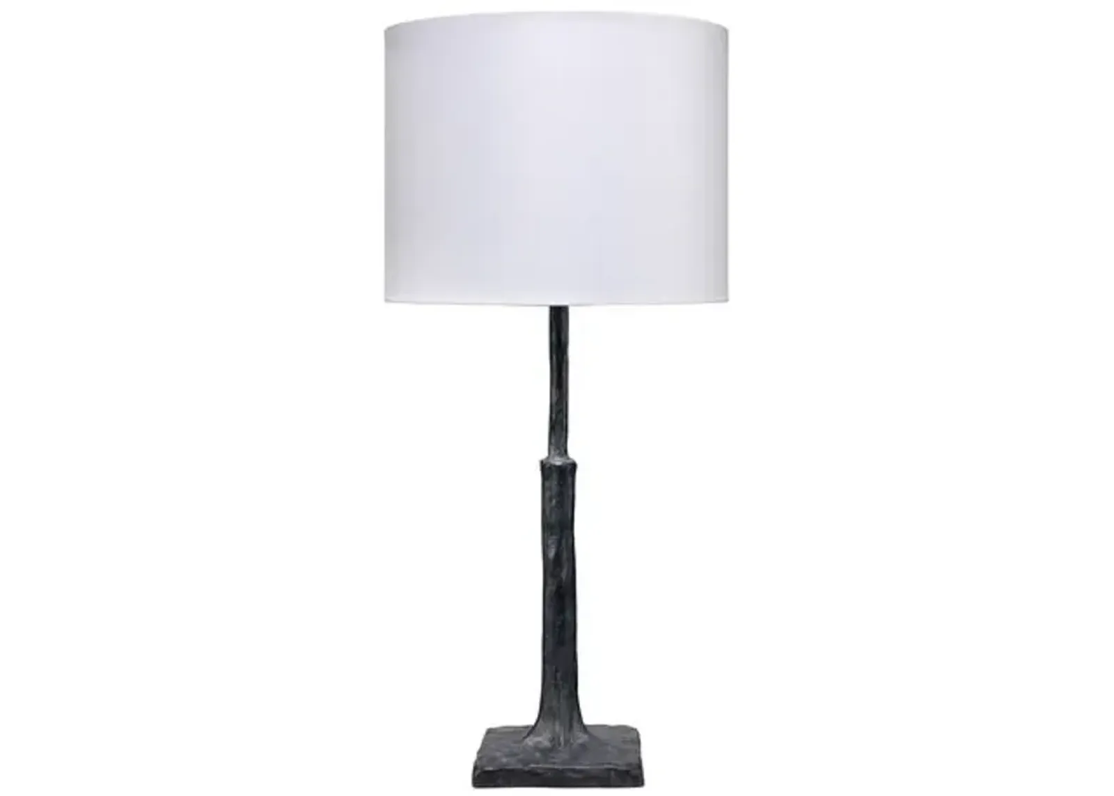 Humble Table Lamp - Textured Charcoal Plaster - Jamie Young Co.