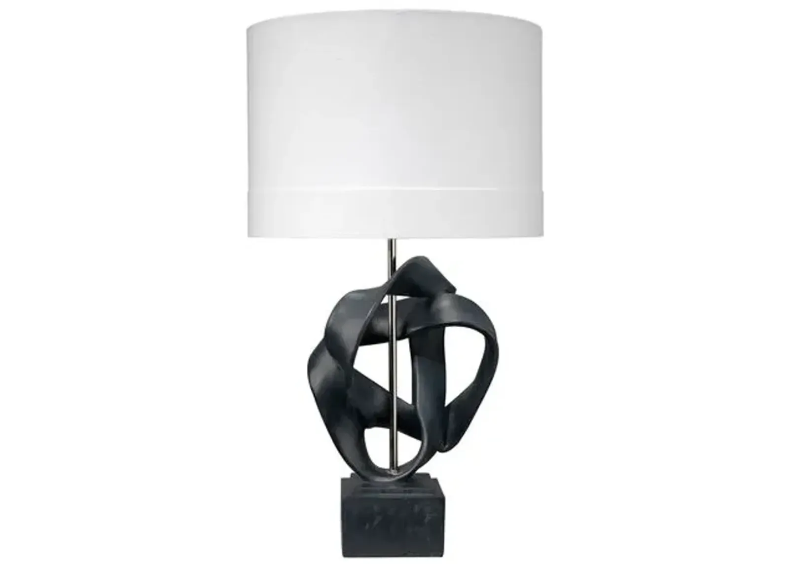 Interwined Table Lamp - Black - Jamie Young Co.