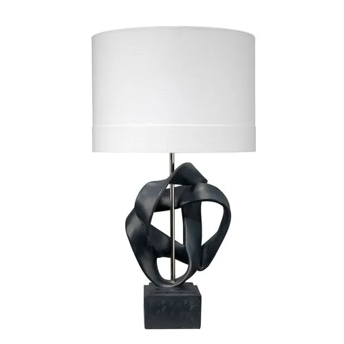 Interwined Table Lamp - Black - Jamie Young Co.
