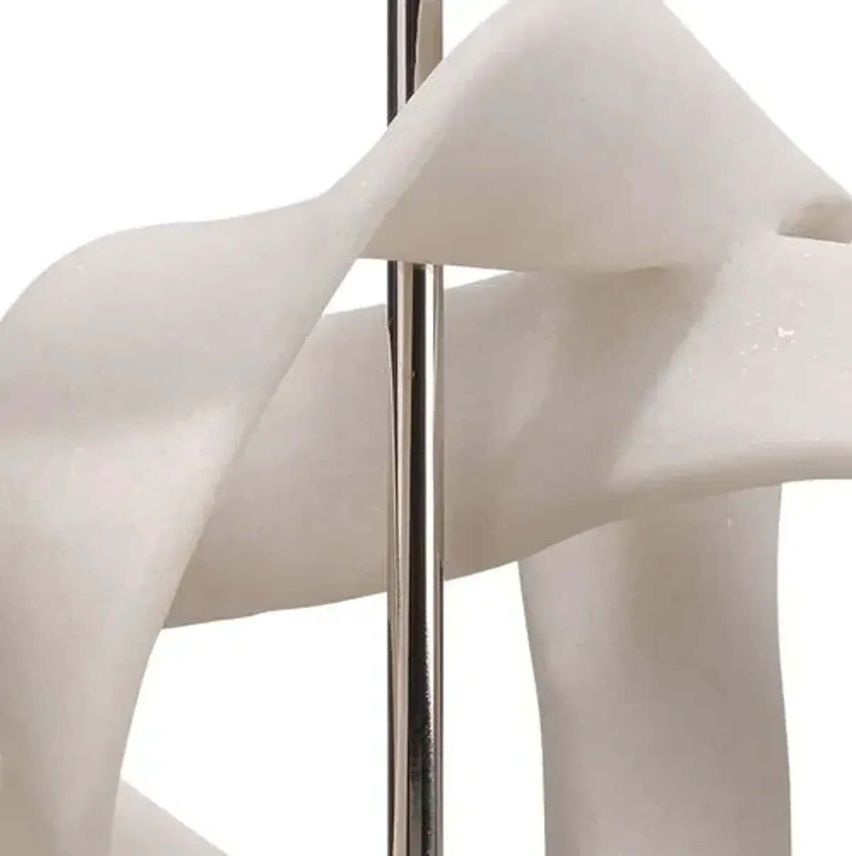 Interwined Table Lamp - White - Jamie Young Co.