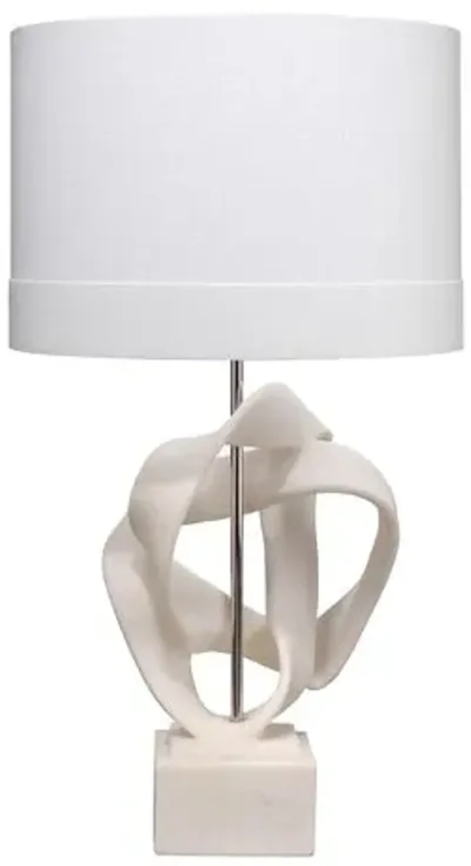 Interwined Table Lamp - White - Jamie Young Co.