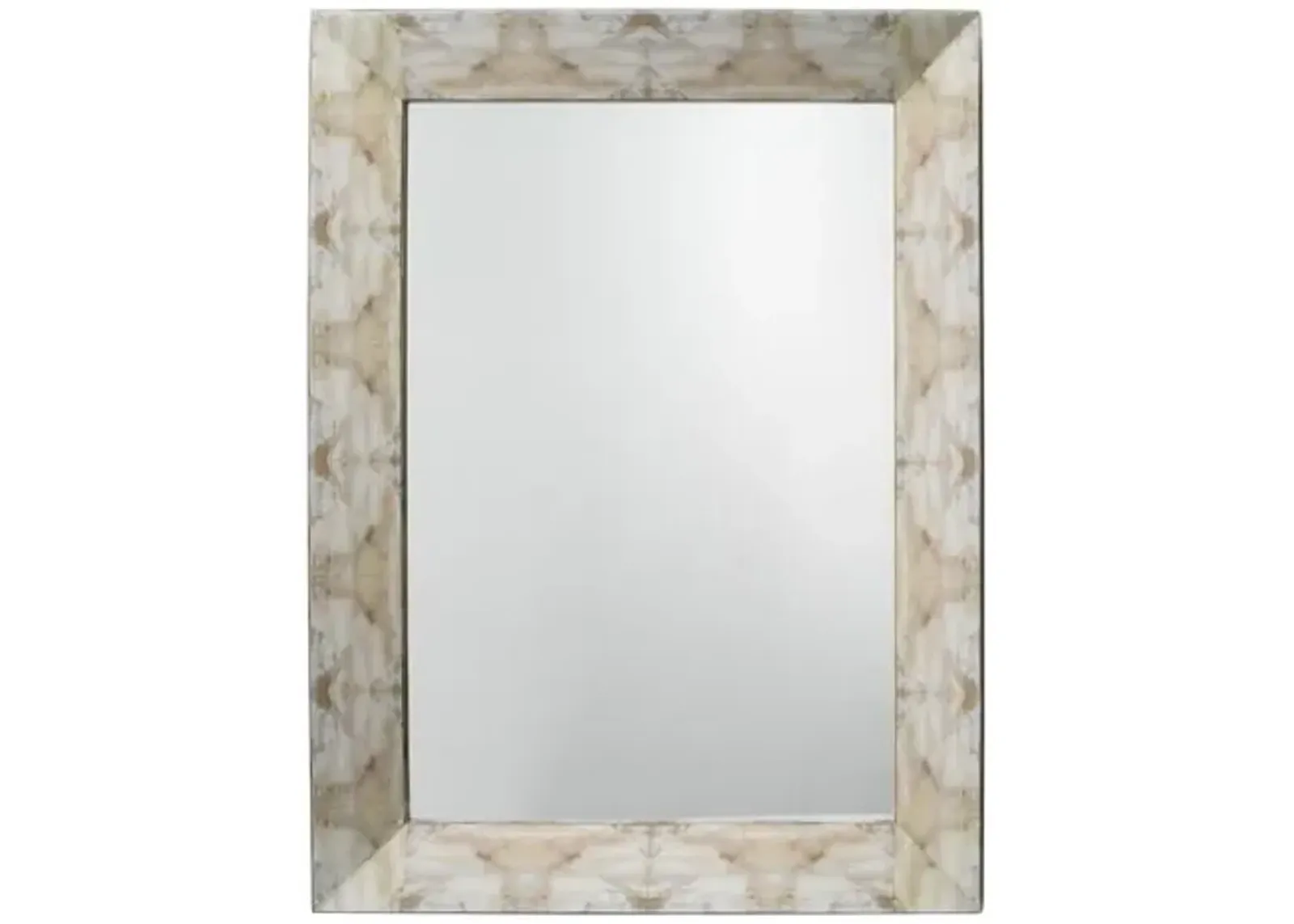 Fragment Large Rectangle Wall Mirror - Gray Lacquer - Jamie Young Co.