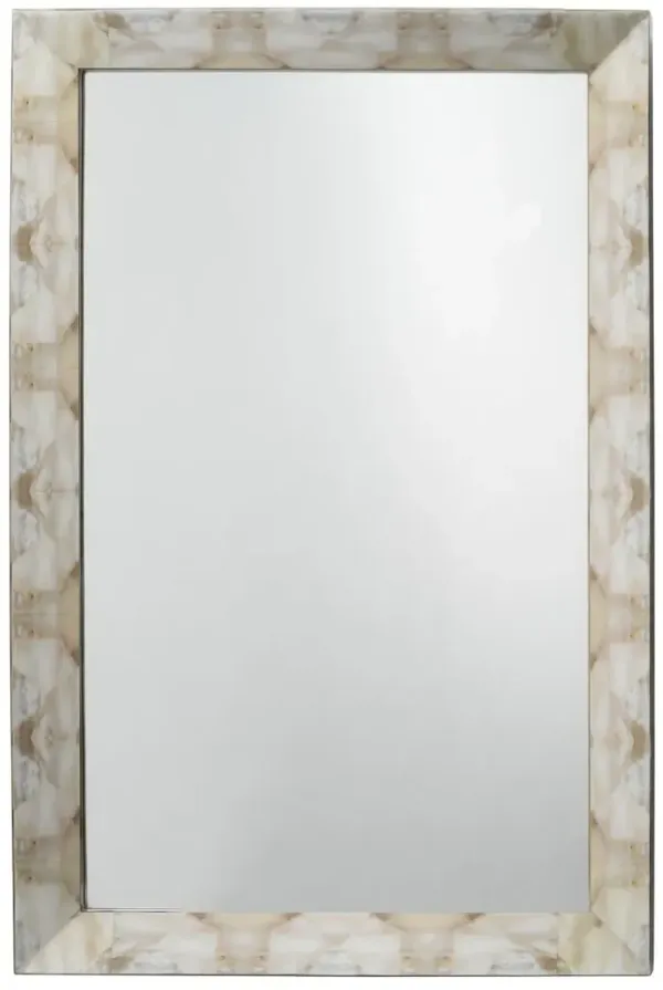 Fragment Small Rectangle Wall Mirror, Gray Lacquer