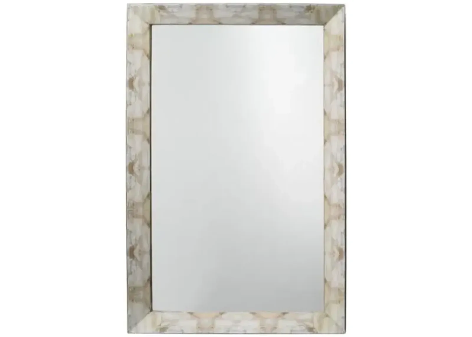 Fragment Small Rectangle Wall Mirror - Gray Lacquer - Jamie Young Co.