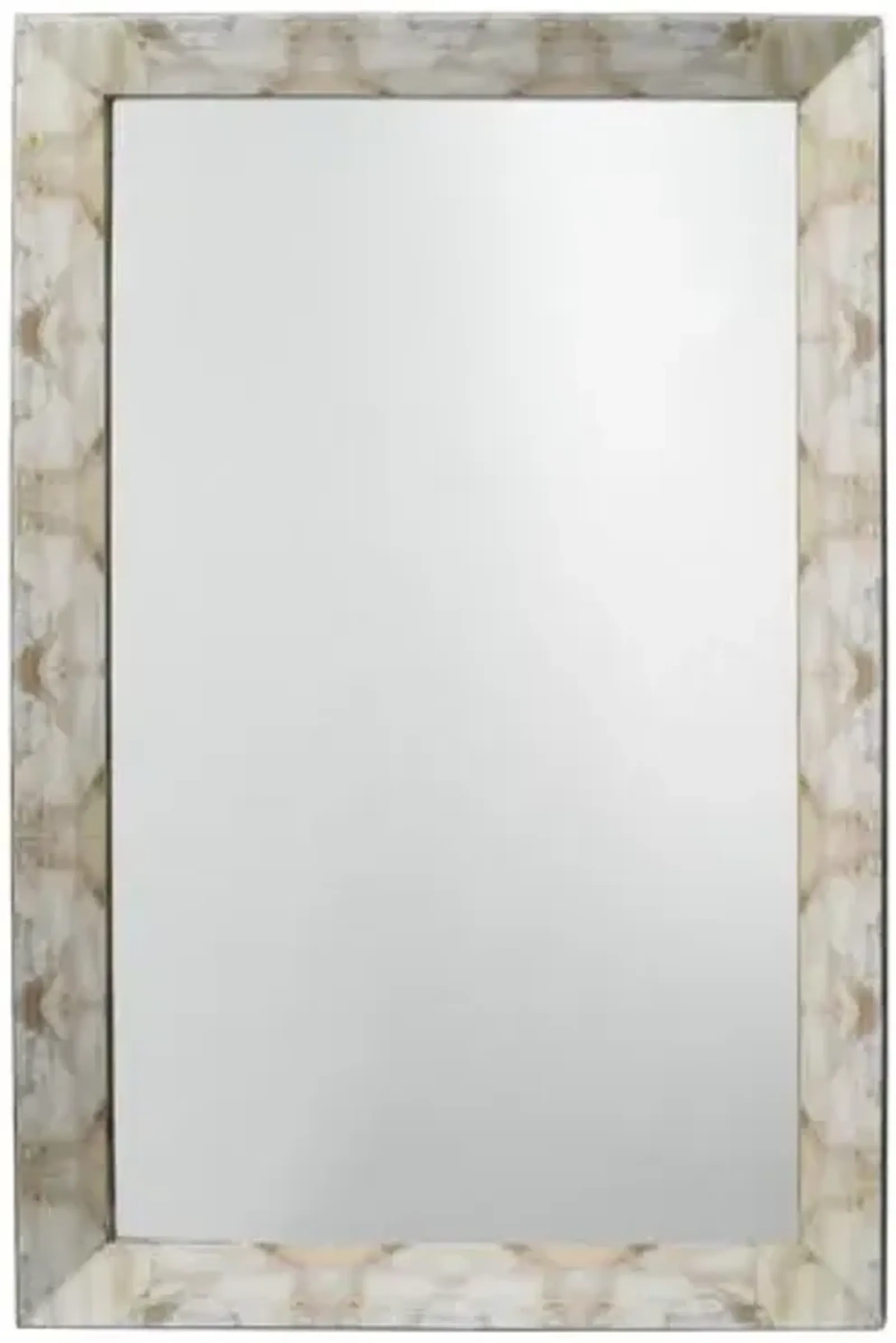 Fragment Small Rectangle Wall Mirror - Gray Lacquer - Jamie Young Co.