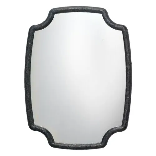Selene Resin Wall Mirror - Charcoal - Jamie Young Co.