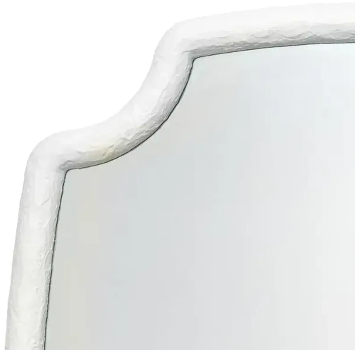 Selene Resin Wall Mirror - White - Jamie Young Co.