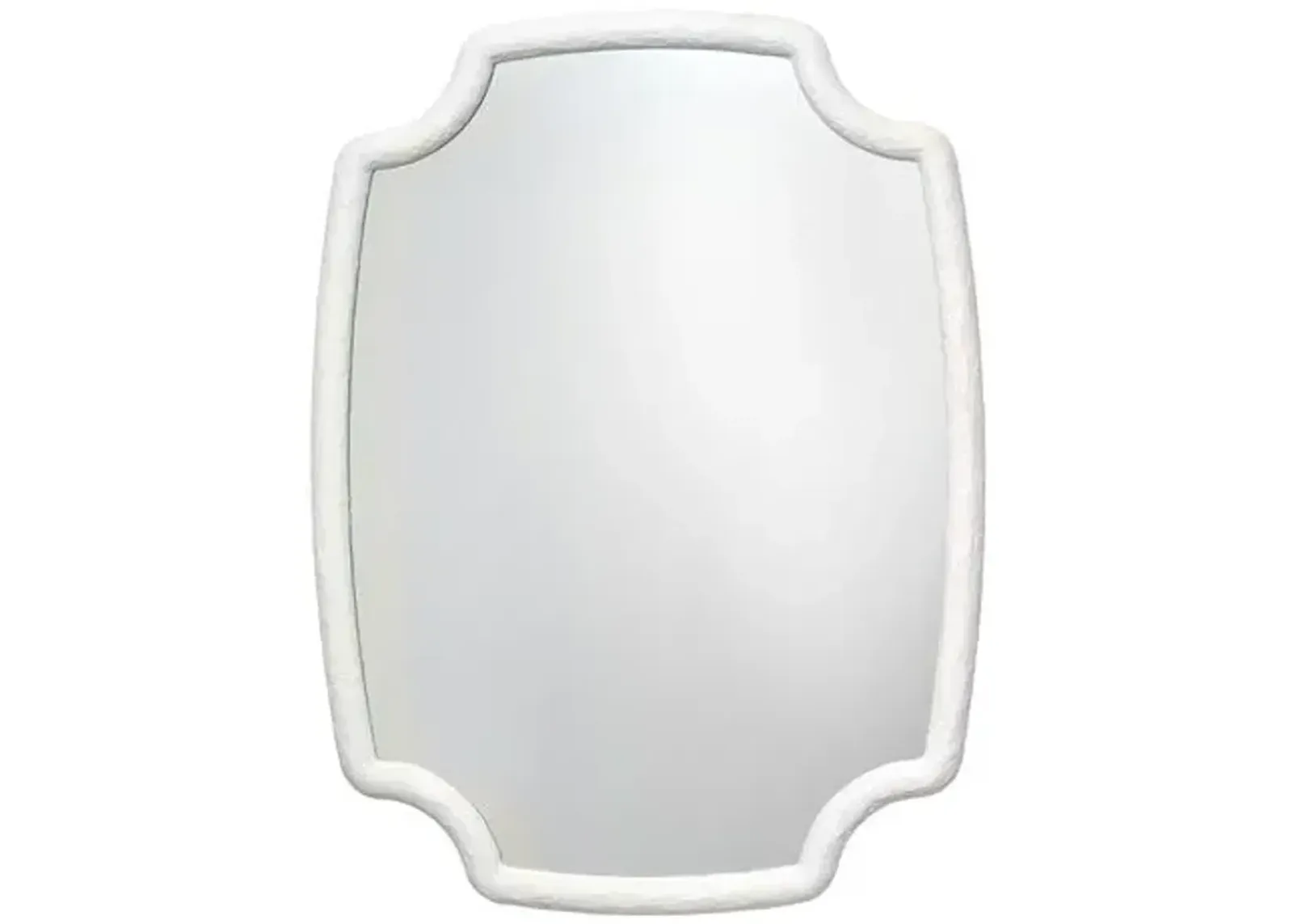 Selene Resin Wall Mirror - White - Jamie Young Co.