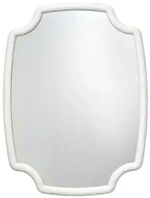 Selene Resin Wall Mirror - White - Jamie Young Co.