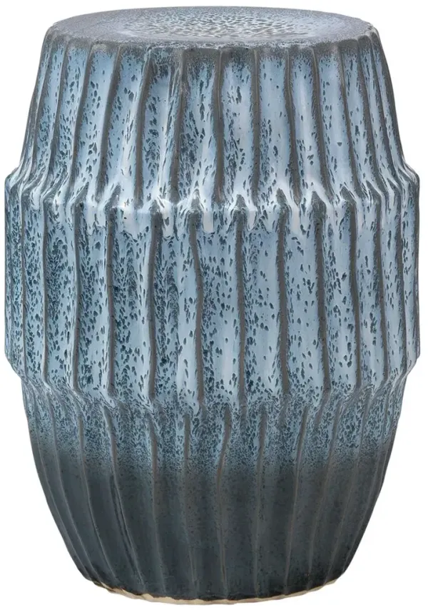 Algae Ceramic Side Table, Blue Ombré