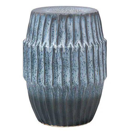 Algae Ceramic Side Table - Blue Ombré - Jamie Young Co.