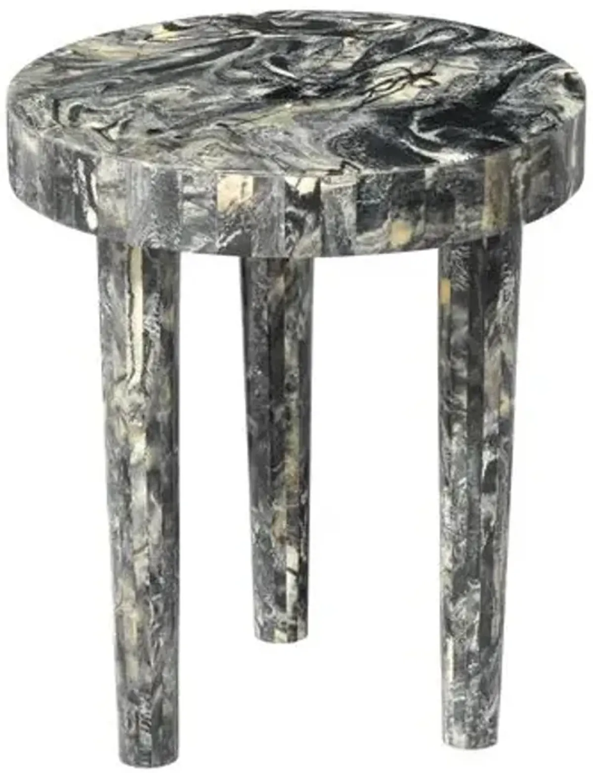 Artemis Small Side Table - Black Resin - Jamie Young Co.