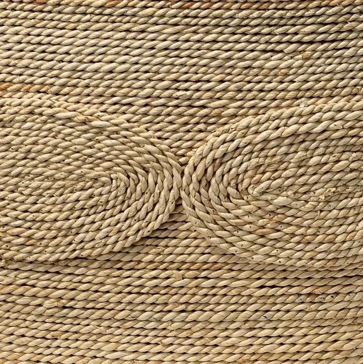 Barbados Rope Oval Coffee Table, Off-White