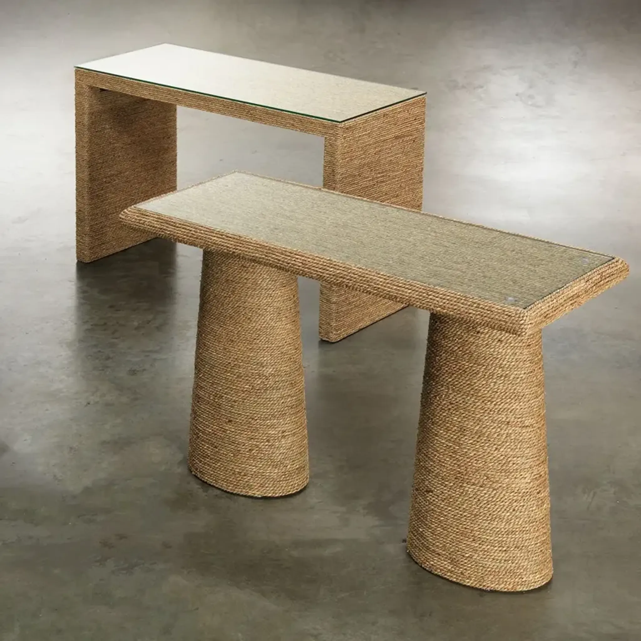 Captain Rope Console Table Natural Jamie Young Co Beige One Kings Lane ...