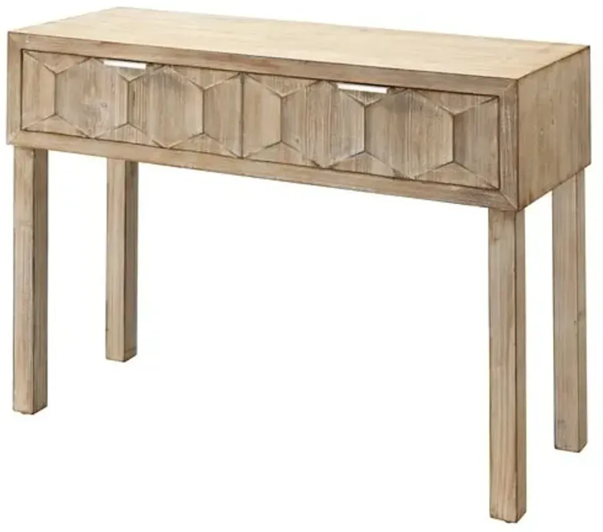 Juniper Two-Drawer Console Table - Gray Washed - Jamie Young Co.