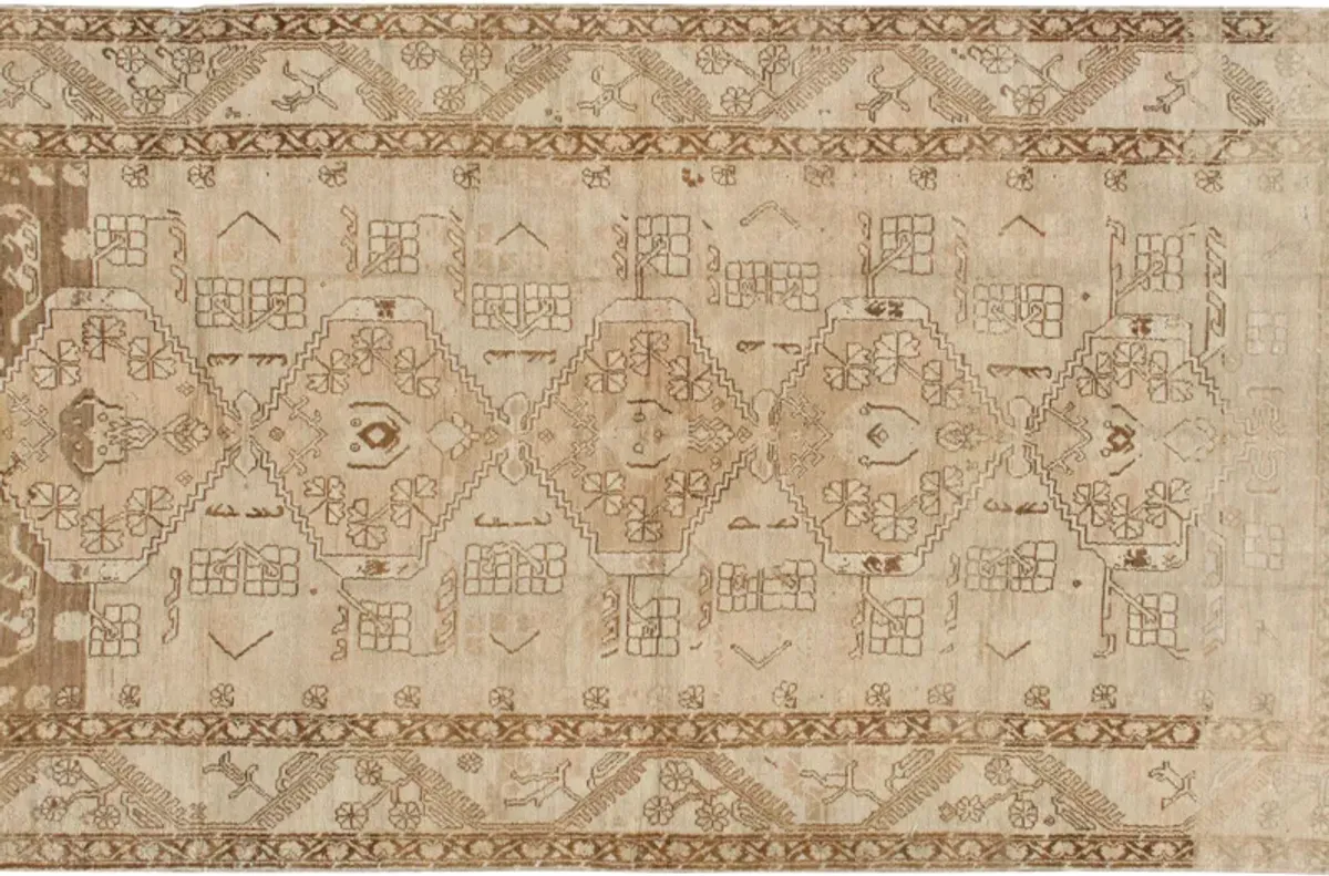 4'9"x9'2" Turkish Oushak Rug - Beige - Beige