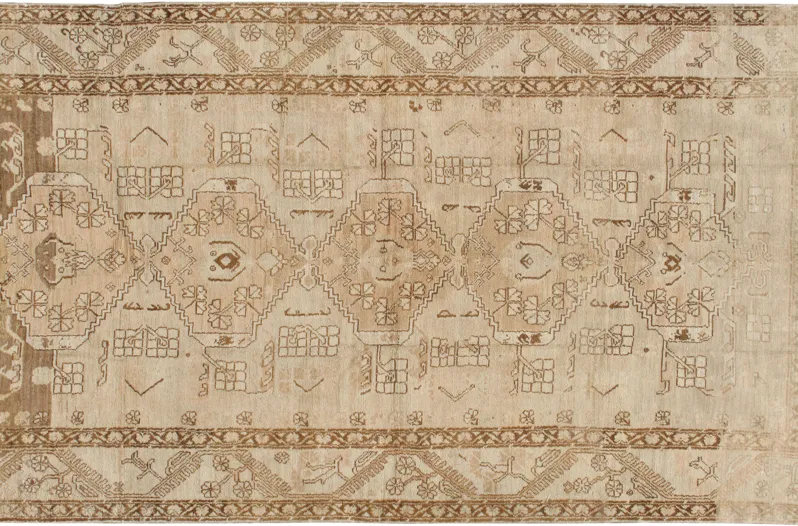 4'9"x9'2" Turkish Oushak Rug - Beige - Beige